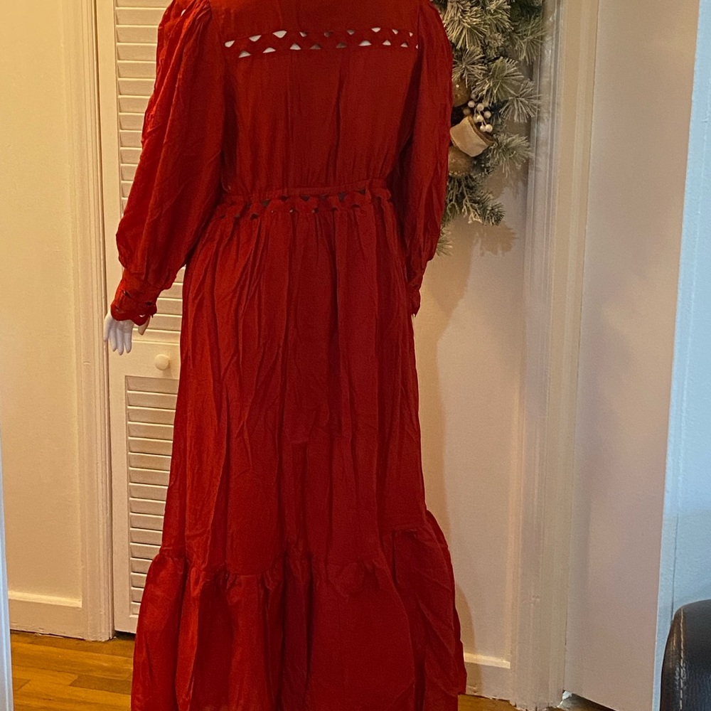 Red Maxi Dress - Plus size - Picture 8 of 9